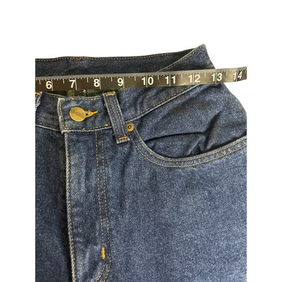 Vintage L.L. Bean Flannel Lined Relaxed Fit Jeans Women's Size 4 Tall - Picture 11 of 13